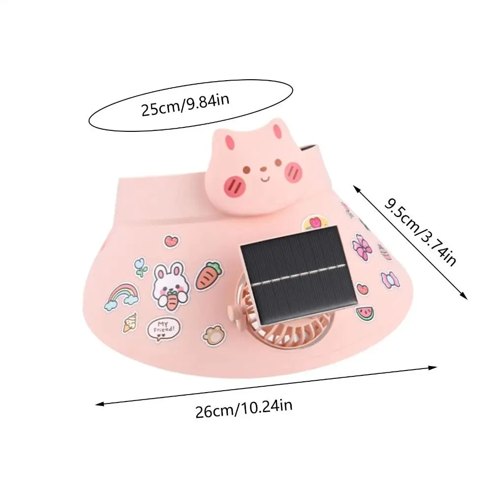 통기성 좋은 여름용 팬 햇, 강풍 방지 넓은 챙 태양열 팬 모자 USB / 태양열 자외선 차단 낚시 모자