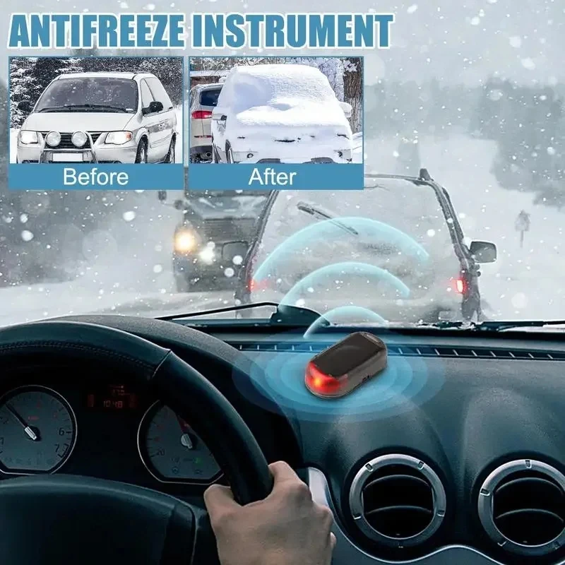 1/5pcs Car Window Glass Anti Freeze Device Winter Ice And Snow Removal Electromagnetic Interference Deicing Instrument tool
