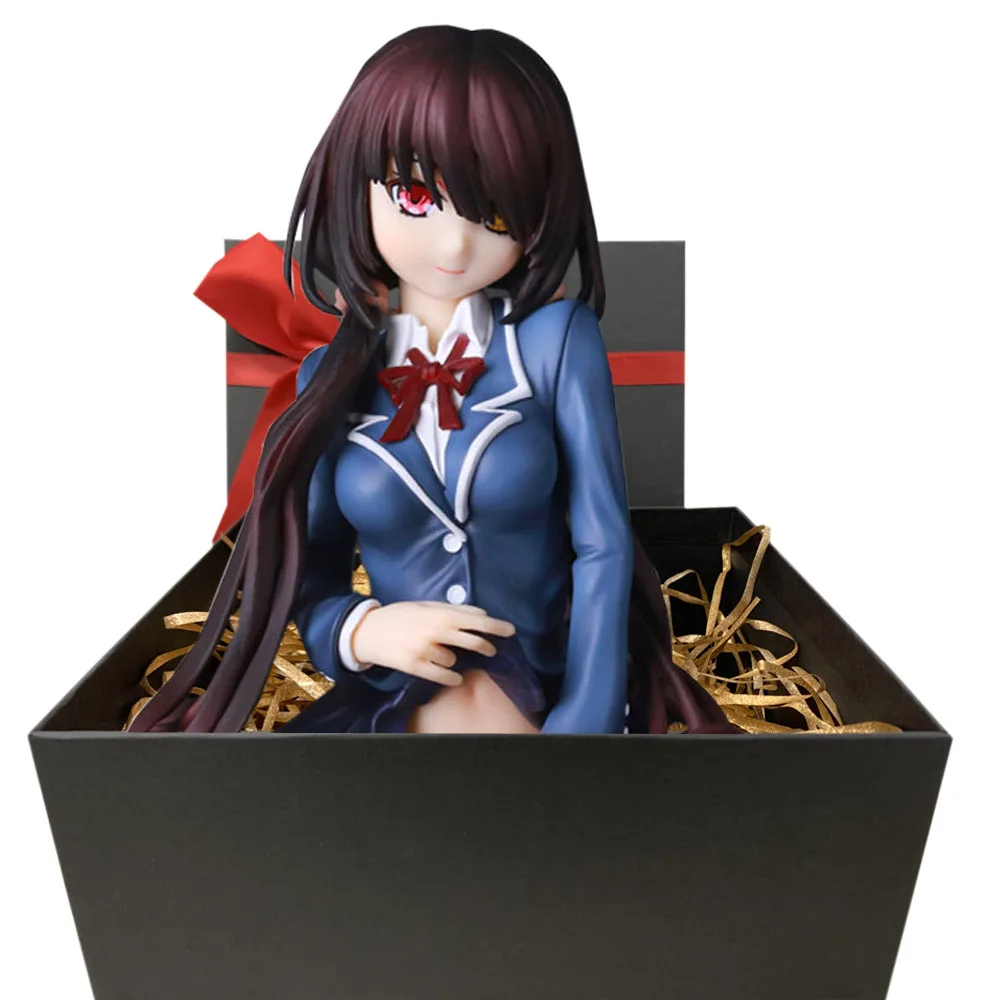 

Hentai Figure Uncensored Cast off Figurine Date A Live Tokisaki Kurumi JK Ver. Lewd Anime Character Collectible Model Gift Toy.