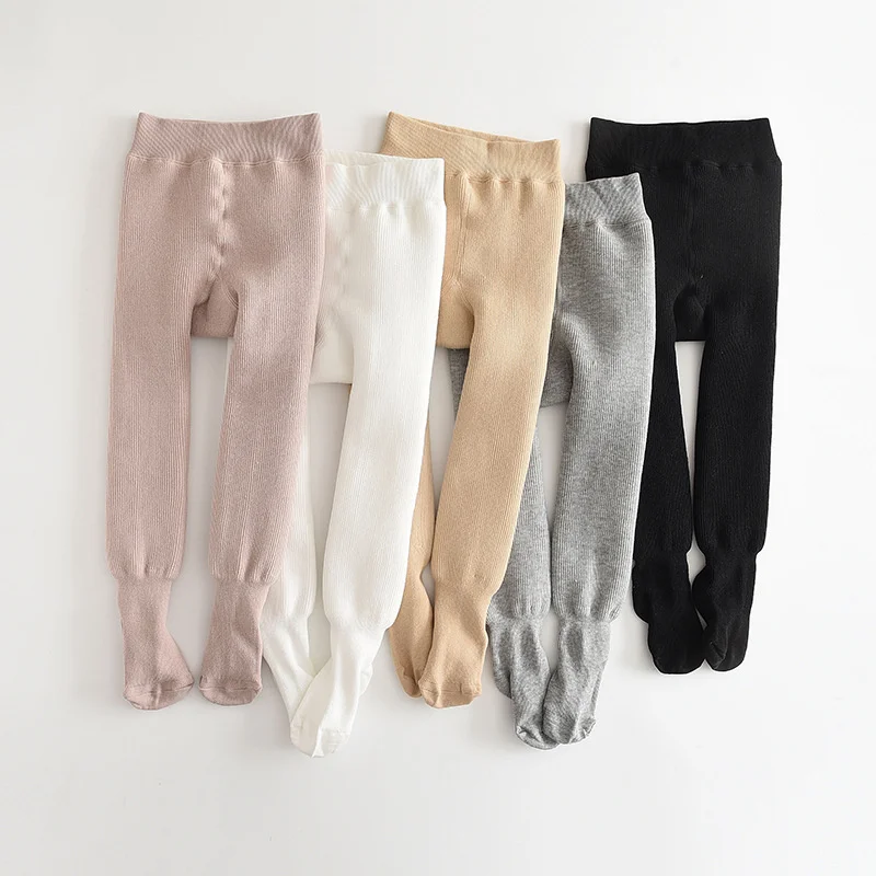 BOOPH Leggings foderati in pile per bambine, invernali, caldi, a
