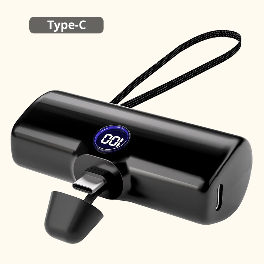 Black Type C plug