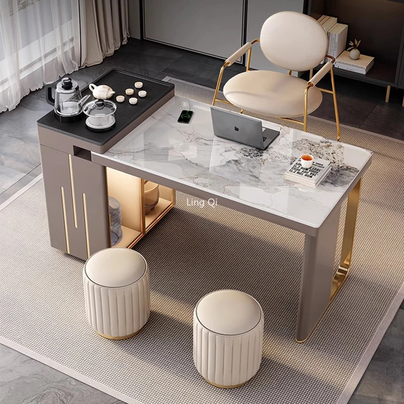 

Luxury Extendable Dining Table Gold Legs Free Shipping Italian Tea Lslands Food Living Room Table A Manger Kitchen Low Furniture