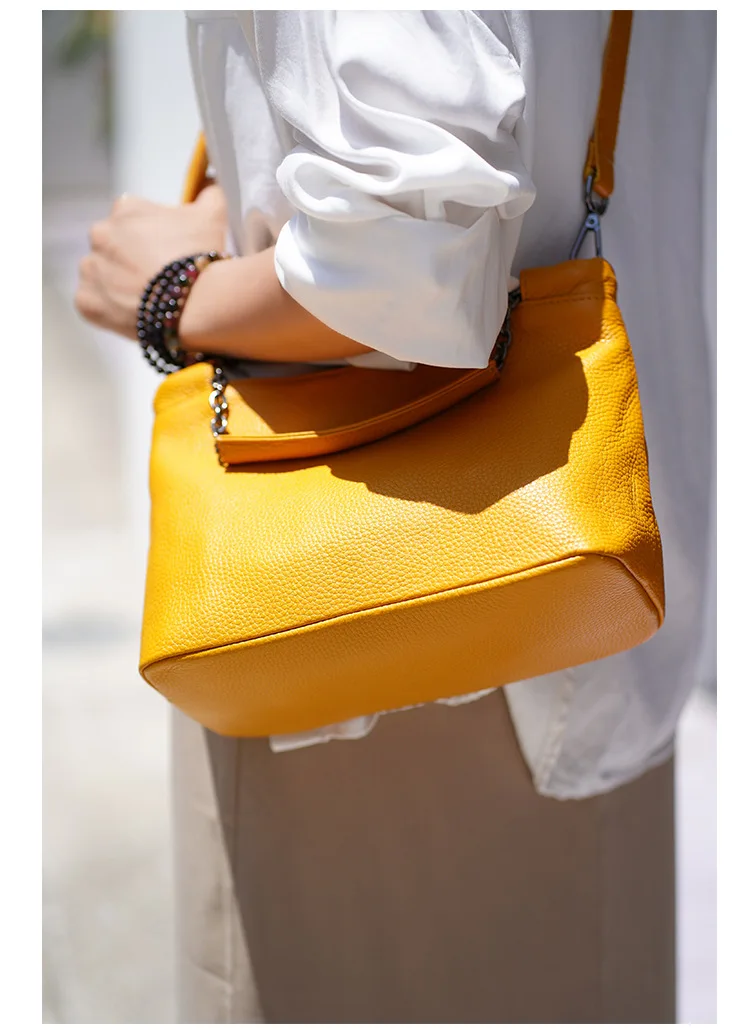 High Quality Handbag Fashion Women's Bag Real Cow Leather Cross-body Hot Selling Soft Cowhide Shoulder Tote Bag Luxury Designer