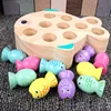 Wooden Fishing Game for Kids Montessori Educational Toy Set Magnetic Fishing Game Fine Motor Skill Training Early Learning Toys 2