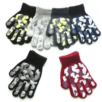 5-11Y Children Winter Knitted Warm Gloves For Boys Girls Student New Camouflage Anti Slip Mittens Outdoor Cycling Skiing Gloves 1