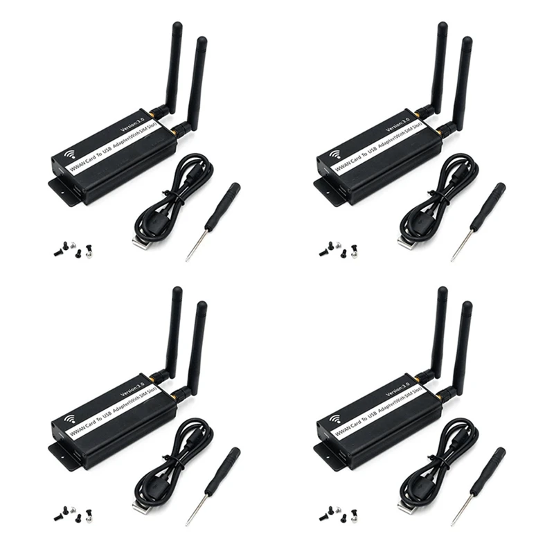 

4х беспроводной NGFF M.2 ключ B к USB-адаптеру со слотом для Sim-карты для WWAN/LTE/4G модуль для настольного ПК/ноутбука