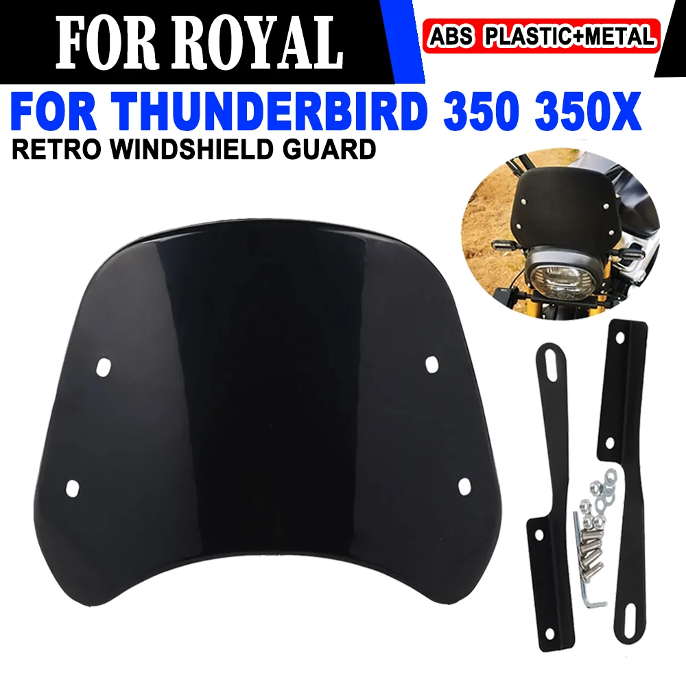 

For ROYAL ENFIELD Thunderbird 350 350X 500 500X Accessories Windshield Wind Deflector Windscreen Fairing Guard Dust Cover