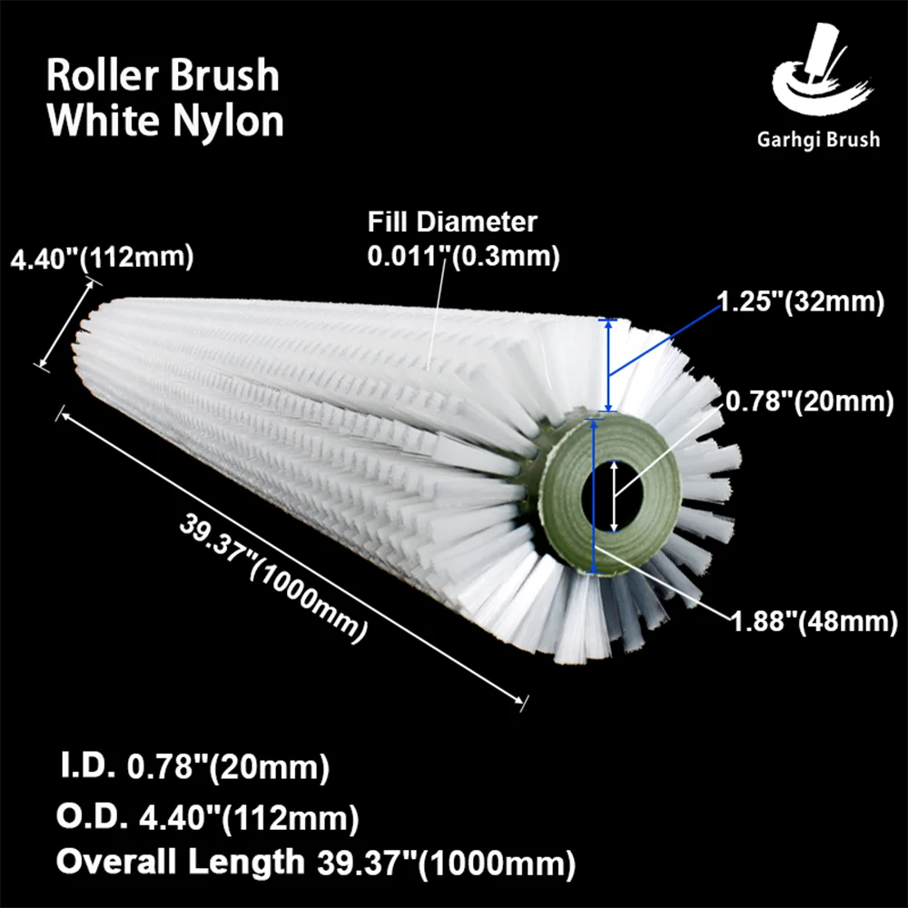 PA Nylon Industrial Roller Brush Rotary Wire Cleaning Dirt Pollutant Wash  Machine Automotive Food Processing Glass Agriculture - AliExpress, image size:1000x1000
