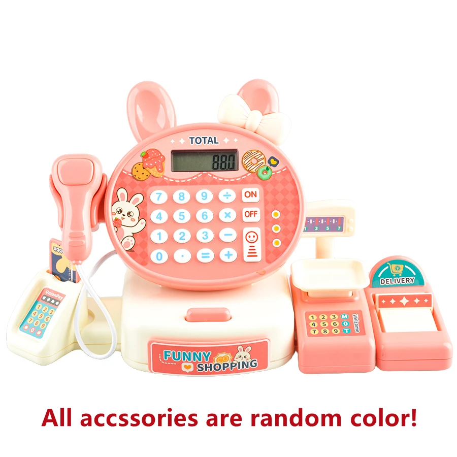 Simulation Supermarket Cash Register Set Play House Toy