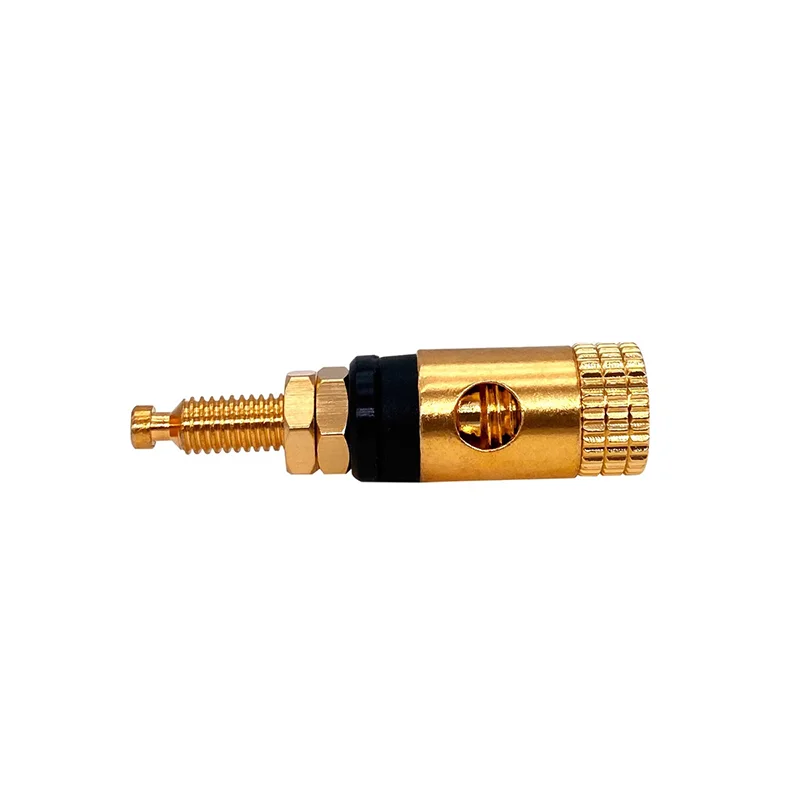 copper gold plated banana soquete alto falante de audio 8pcs 02