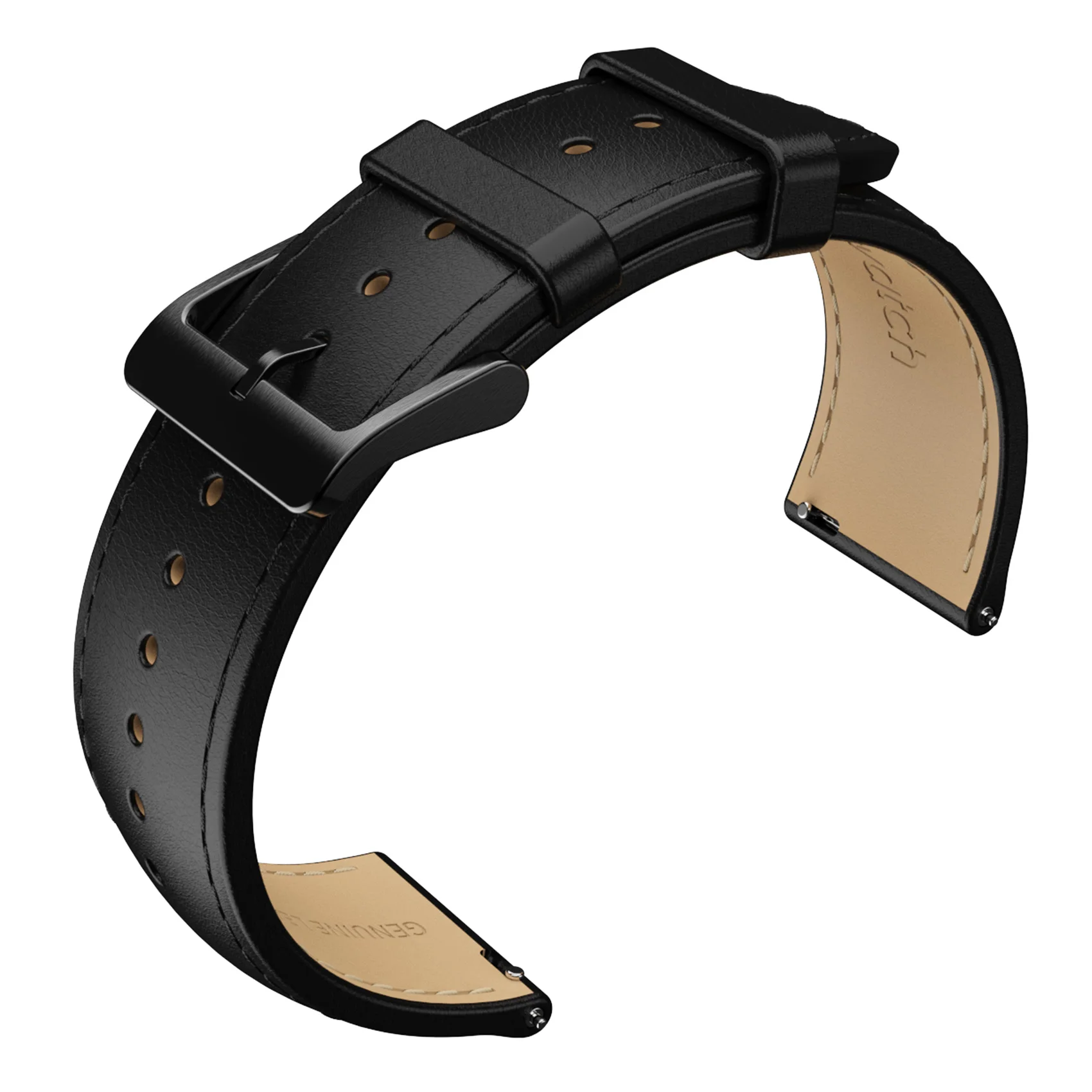 TicWatch Pro 5 시계 밴드 교체용 시계 스트랩 24mm 너비 가죽 시계 스트랩
