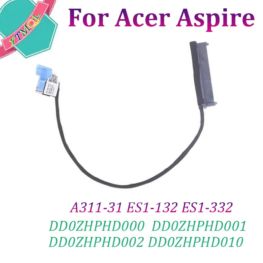Acer Aspire A311-31 ES1-132 ES1-332 DD0ZHPHD002 DD0ZHPHD000 DD0ZHPHD001 DD0ZHPHD010 용 1Pcs HDD SATA 하드 드라이브 커넥터 케이블