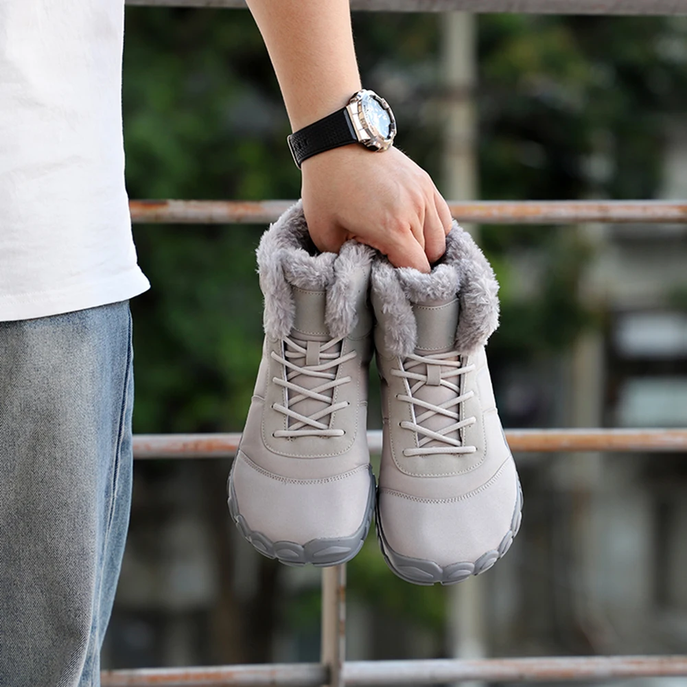 Snow Boots Winter Waterproof Non-Slip Casual Ankle Boots for Men Women Outdoor Sports