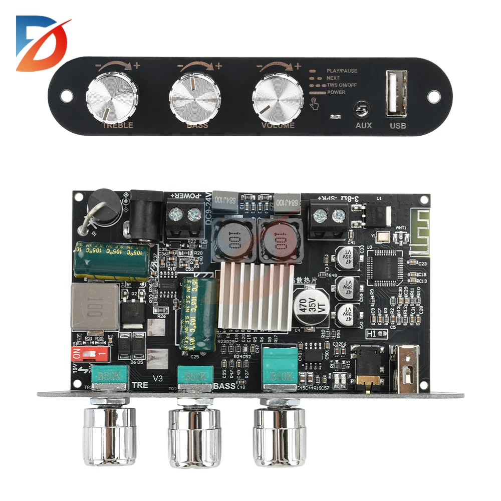 Bluetooth 2.1 Digitale Eindversterker Board, High-power TPA3116D2 Links Rechts Geluidskanaal Uitgang 60 W Bas 100 W Audio Stereo Amp Module Voor Diy Speakers Bluetooth 2.1 Digitale Eindversterker Board, High-power TPA3116D2 Links Rechts Geluidskanaal Uitgang 60 W Bas 100 W Audio Stereo Amp Module Voor Diy Speakers