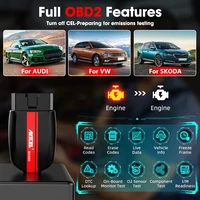 ANCEL BD500 obd2 Bluetooth 5.0 Scanner All System Car Code Reader with EPB /Throttle Learning for VW Audi Service Seat Skoda 2