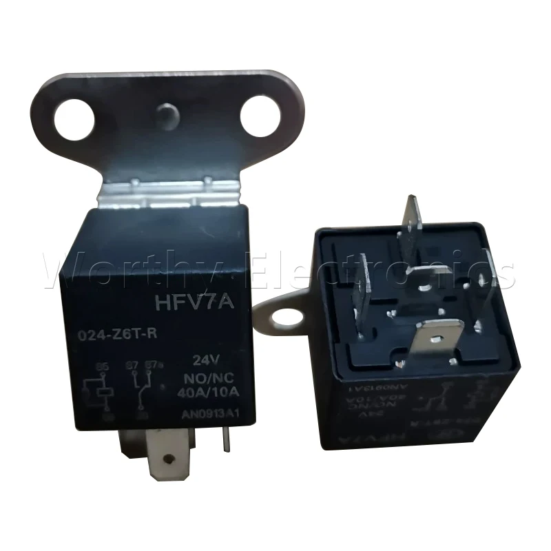 

Free shipping 10pcs/lot relay 24VDC 40A/10A 5PIN HFV7A 024-Z6T-R