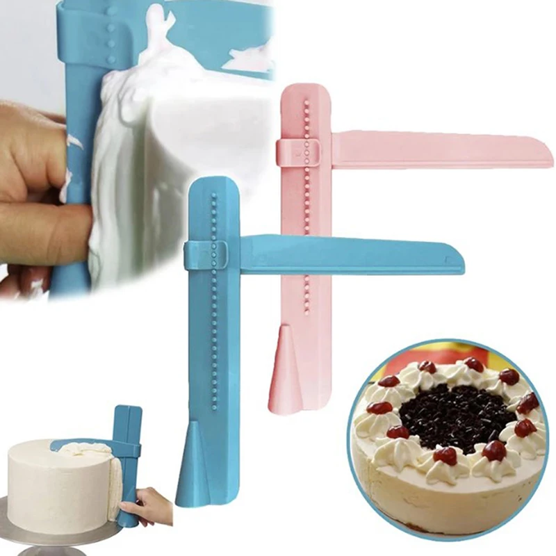 Cake tools Cake Tools Cake Scraper Fondant Spatulas Adjustable Edge Smoother Cream Decorating DIY Bakeware Tableware Kitchen Tool