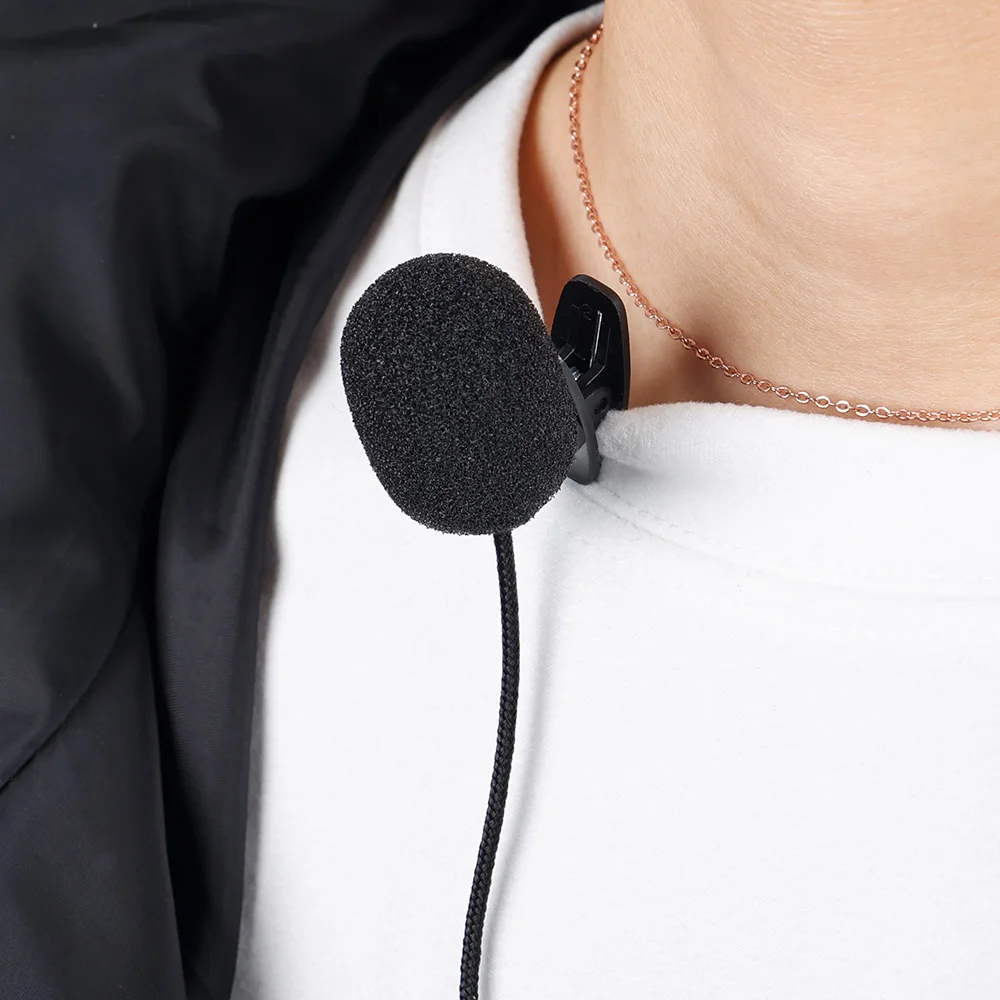 Portable 3.5mm/Type C Mini Microphone Clip-on Lapel Lavalier Professional Mic For Phone PC Laptop Mobile Type C Microphones