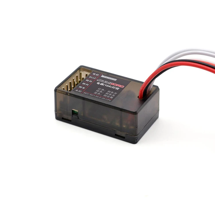 

DUMBORC 10A Brushed Two Way ESC Light Control with Brake 6V 1.5A 2-3S for 130 180 270 Brushed Motor 1/24 1/28 RC Mini Vehicles