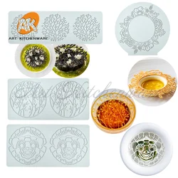 Flower Wreath Silicone Cake Lace Mold Cake Decorating Tool Border Decoration Lace Mold kitchen Baking Tool Bakeware