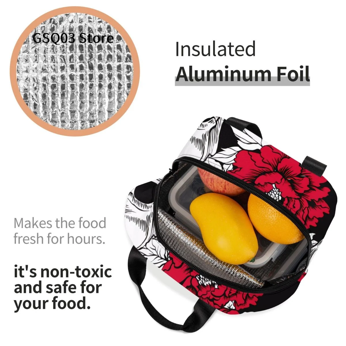 Рисунок 6 - Многоразовый Ланч-бокс с черепом и цветами