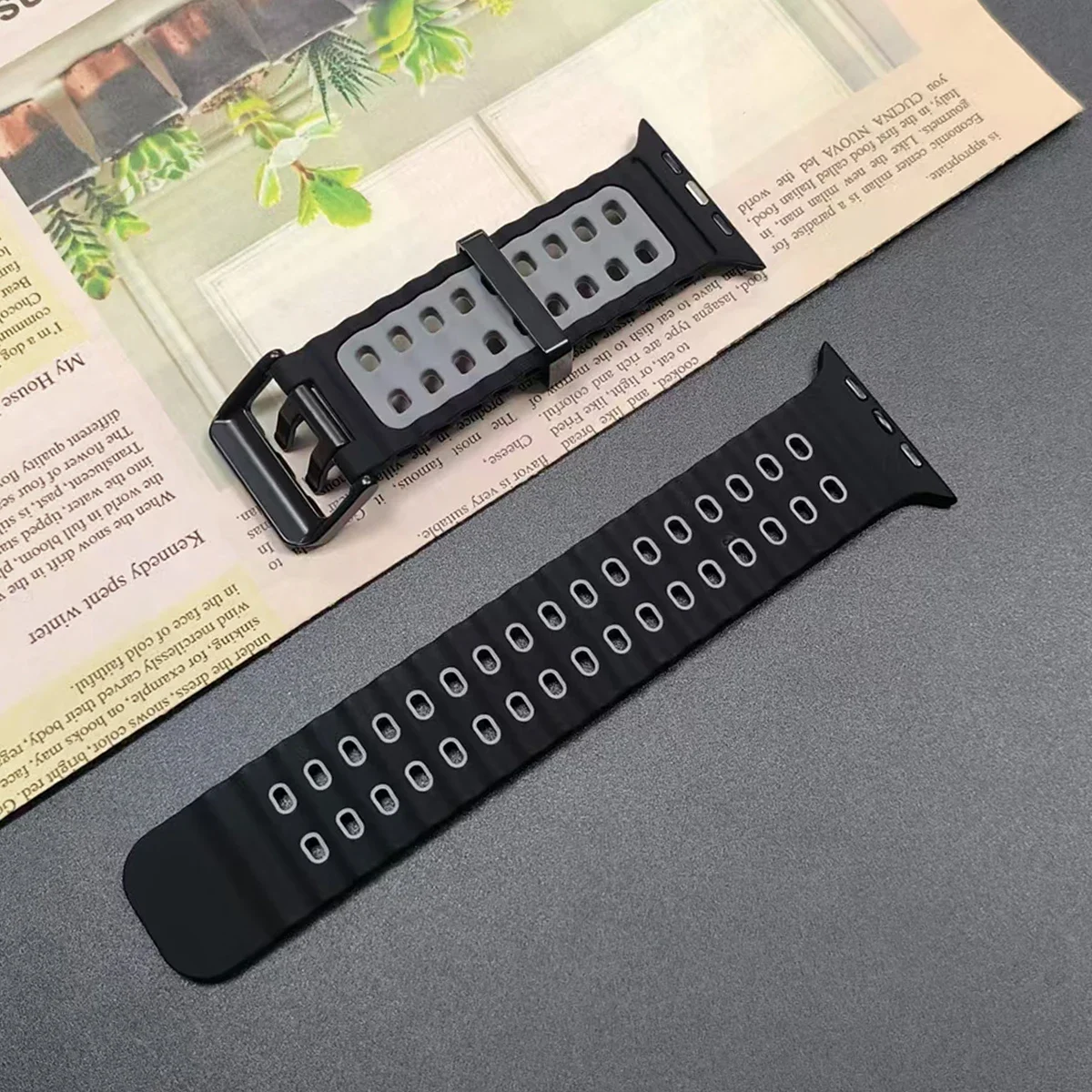 Sport Silicone Strap Bracelet for Ocean Band Apple Watch