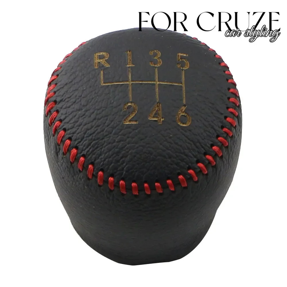Genuine Leather Gear Shift Knob Handbrake Cover for Chevrolet Cruze Sedan Hatchback 2008-2014 MT 5 6 Speed Accessories