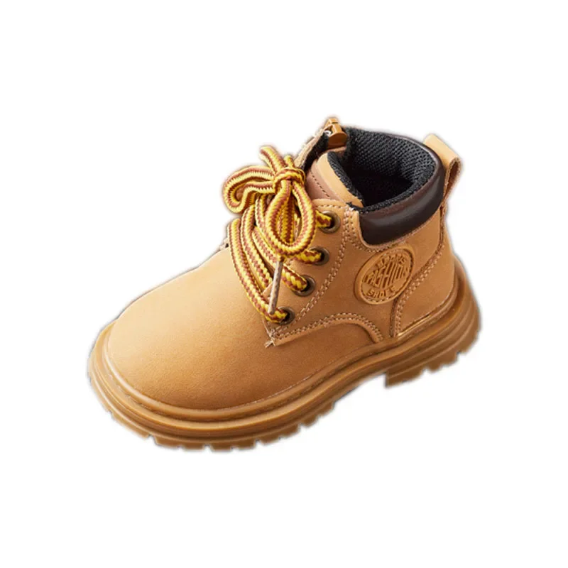 Autumn Children's Boots Girls Boys Plush Boots Casual Warm Ankle Shoes Kids Fashion Sneakers Baby Snow Boots 5