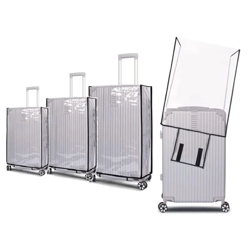 New Full Transparent Luggage Protector Cover Waterproof  Dustproof Durable Suitcase Cover Protector Travel Accessories PVC Case