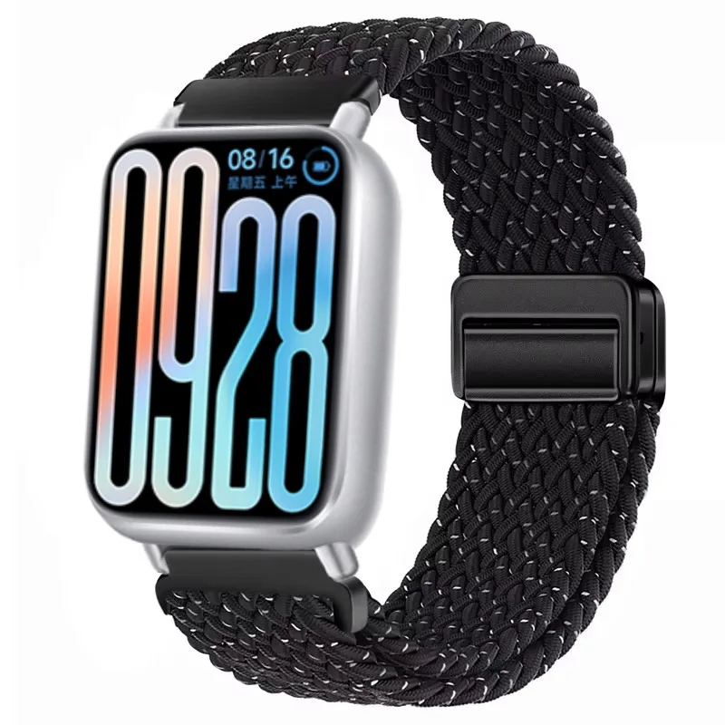 Breathable Nylon Strap with Braided Magnetic Buckle - Adjustable Wristband