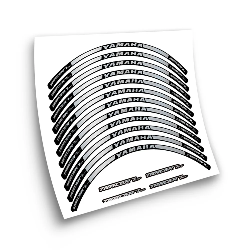 Kit Adesivo Compatibile Con Cerchione Moto Yamaha Tracer 7 Gt