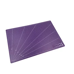 Double - Sided A3 PVC Cutting Mat - Durable Anti - Cut Surface for Crafting & DIY (45x30cm) (Purple)
