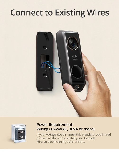eufy Security Battery Video Doorbell Kit Wire-Free Doorbell Wireless Chime  Wi-Fi Connectivity 1080p Resolution No Monthly Fee - AliExpress