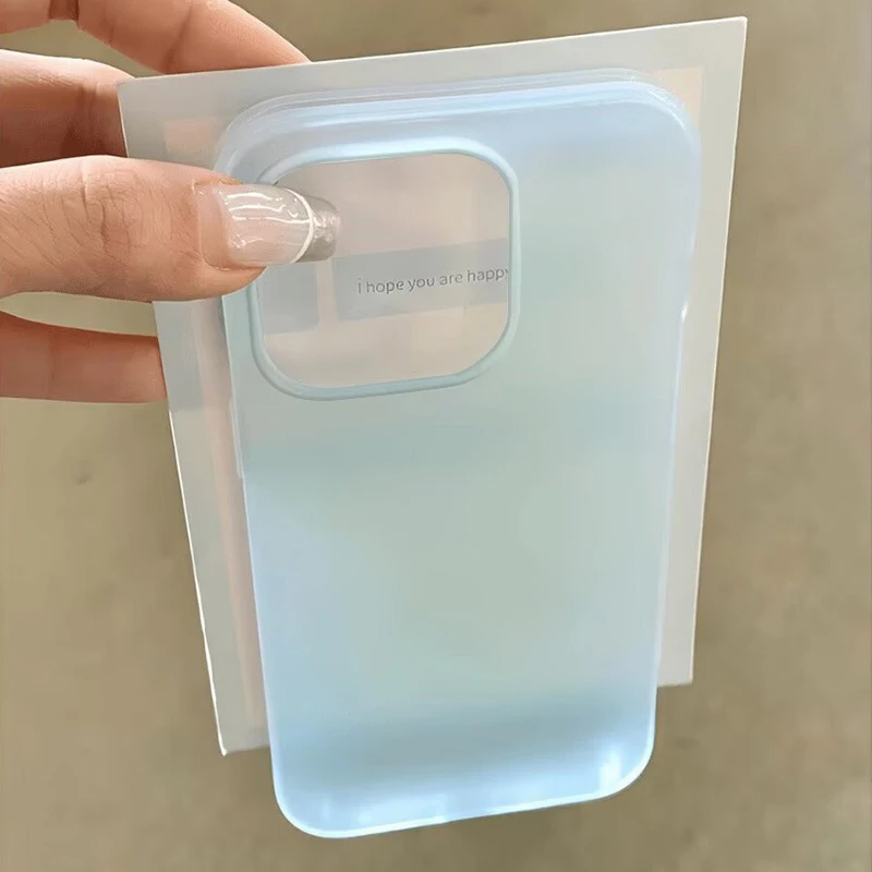 Ultra Thin Matte Hard Translucent Clear Phone Case with Shockproof Bumper Cover