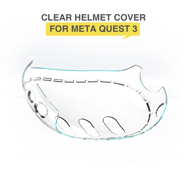 Funda protectora transparente para Meta Quest 3