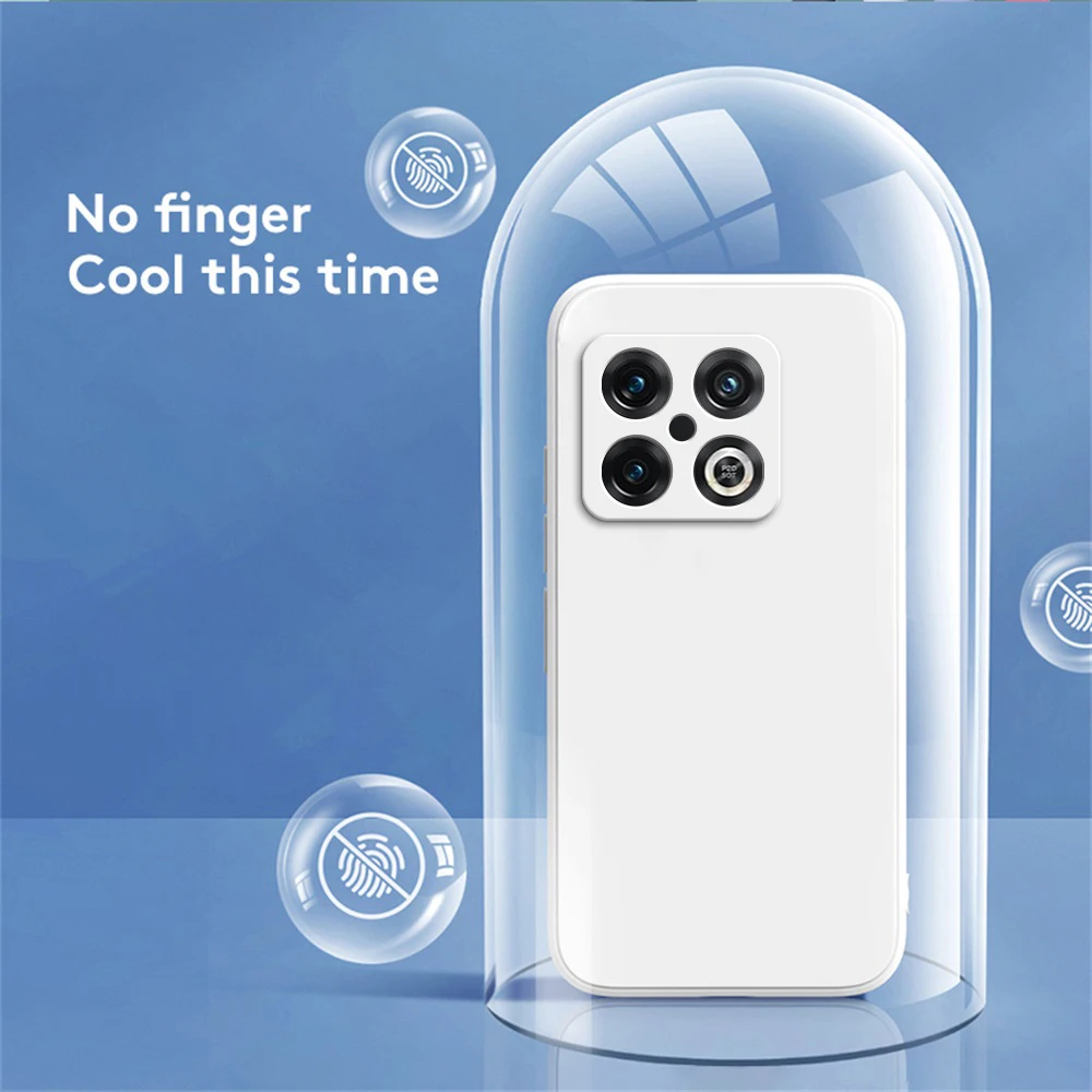 Luxury Shockproof Liquid Silicone Square Phone Case – Soft Back Cover Housing