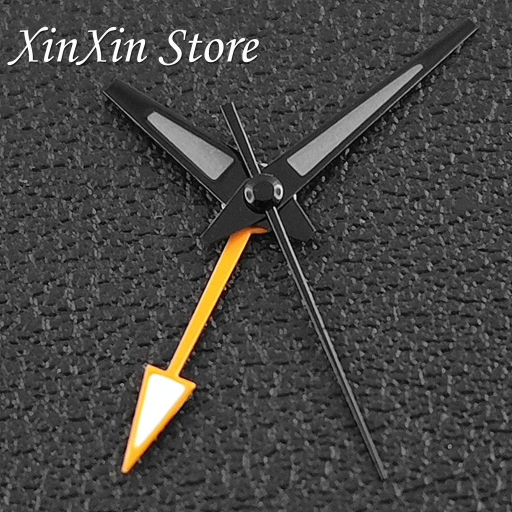 Silver Red High Quality GMT Watch Hands with C3 Green Luminous Needles