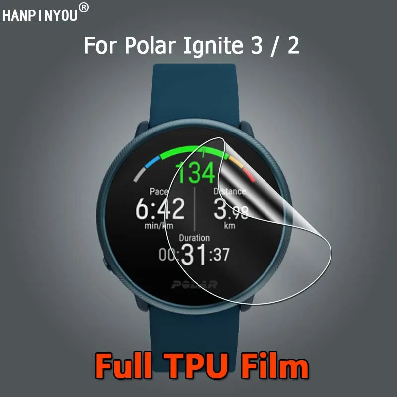 10 Pz Per Polar Ignite 3 2 Smart Watch Ultra Clear Slim Riparabile Soft Tpu Hydrogel Film Screen Protector-Non Vetro Temperato