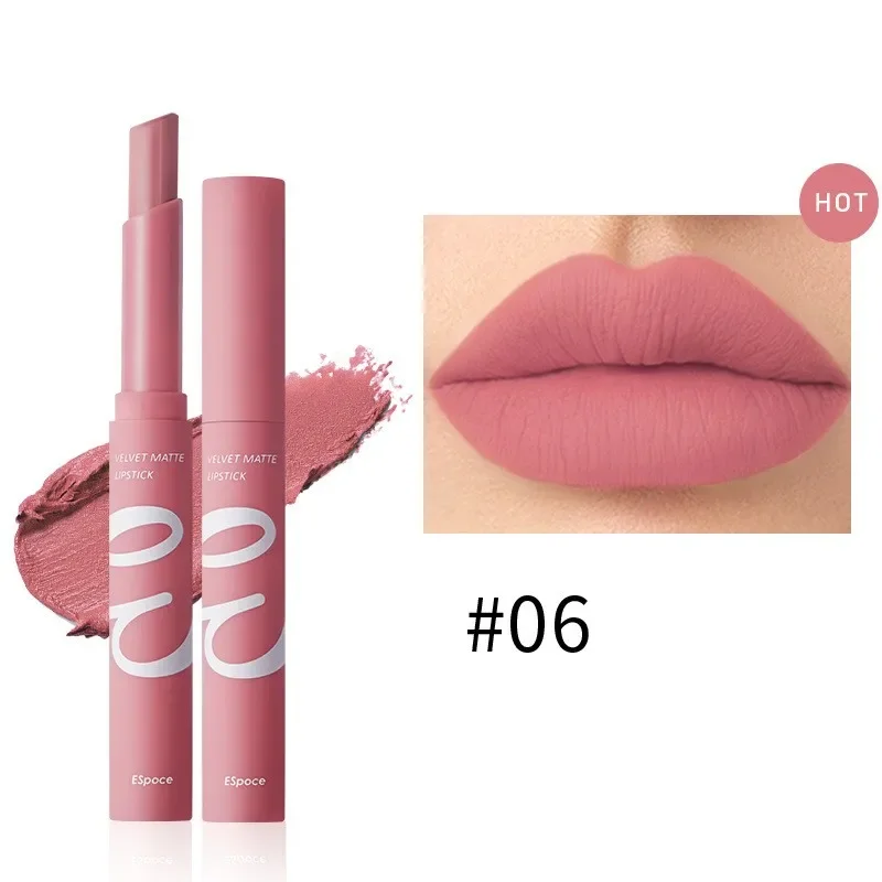Lip Makeup Lip Tint Waterproof Matte Velvet Lipstick 12 Colors Long Lasting Non Stick Nude Series Lipsticks Cosmetic Makeup