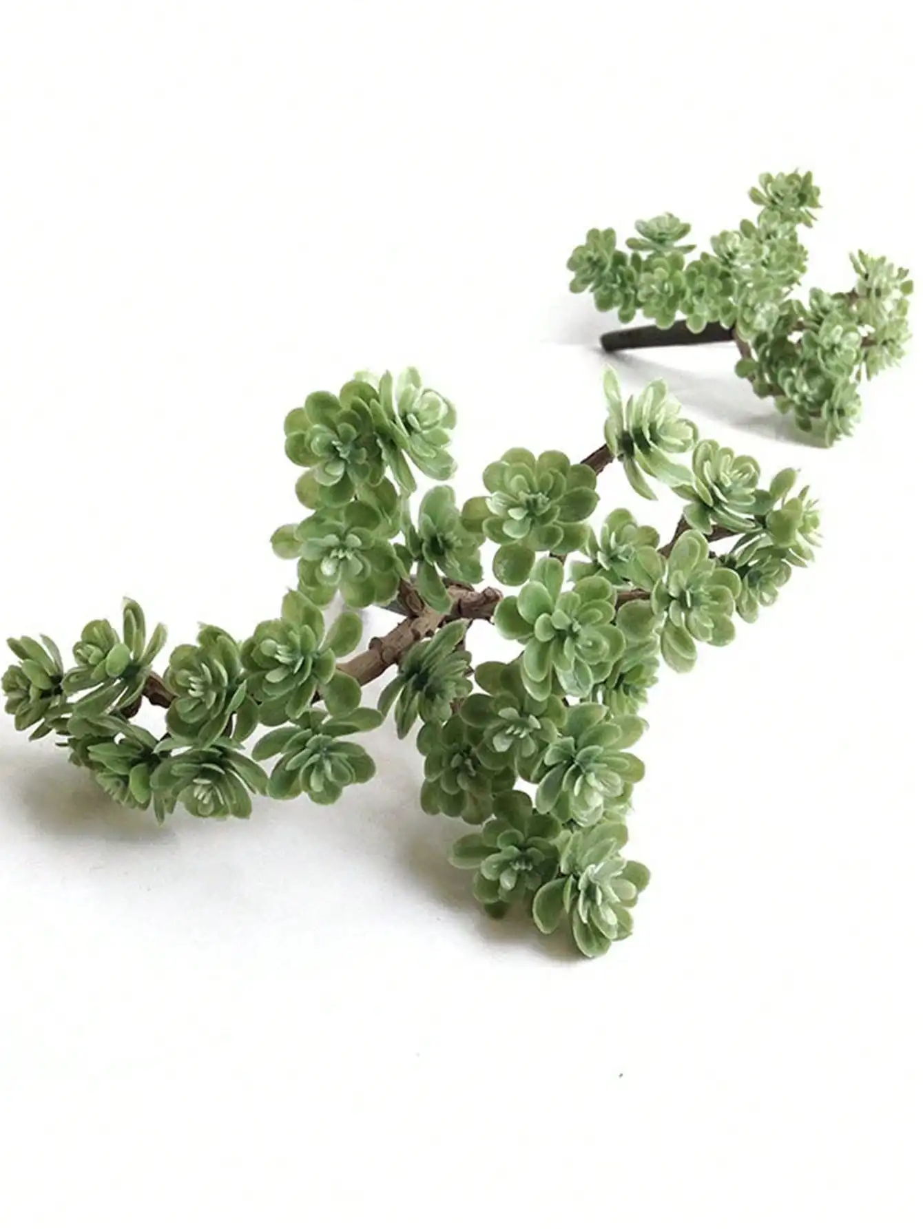 Doppelseitig beflockte künstliche Sukkulenten, ungetopfte Mini-Sedum-Pflanzen, realistische künstliche Sukkulenten-Stiele für Haus, Garten und Bastelarbeiten – Detail 13
