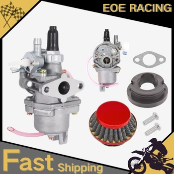 49CC Per 43cc 47cc 49cc Motore Mini Moto ATV Quad Dirt Pocket Bike Go Kart 2 Tempi Carburatore Con Filtro Aria In Acciaio tubo di Ingresso
