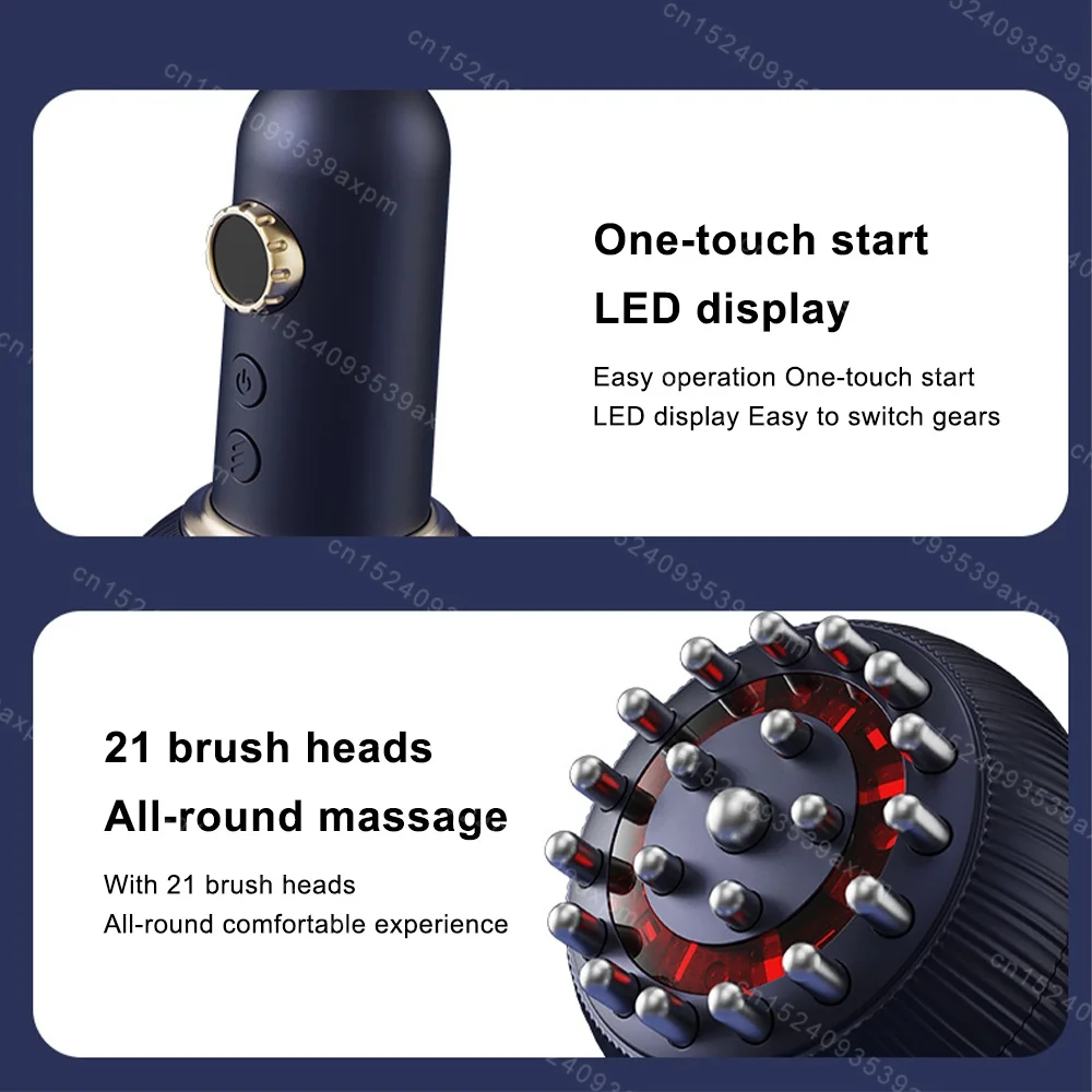 Handheld Electric Cupping Massager Ems Microcurrent Red Light 9 Gears Cupping Machine Negative Pressure Gua Sha Meridian Brush