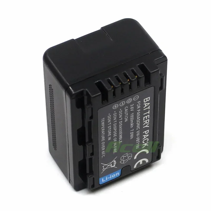 Batterie AMSAHR Pour Caméscope Panasonic VW-VBT190 - Compatible HC-V Series - 1950mAh - Garantie 18 Mois