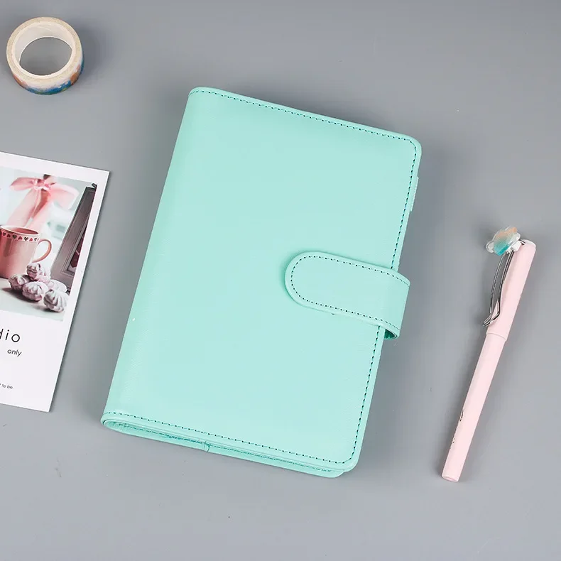 Macaroon Series 18-Color Leather Binder Notebook Cover