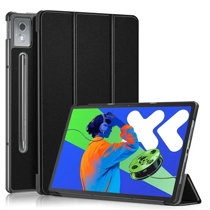 Premium Trifold Magnetic Leather Stand Hard Smart Cover