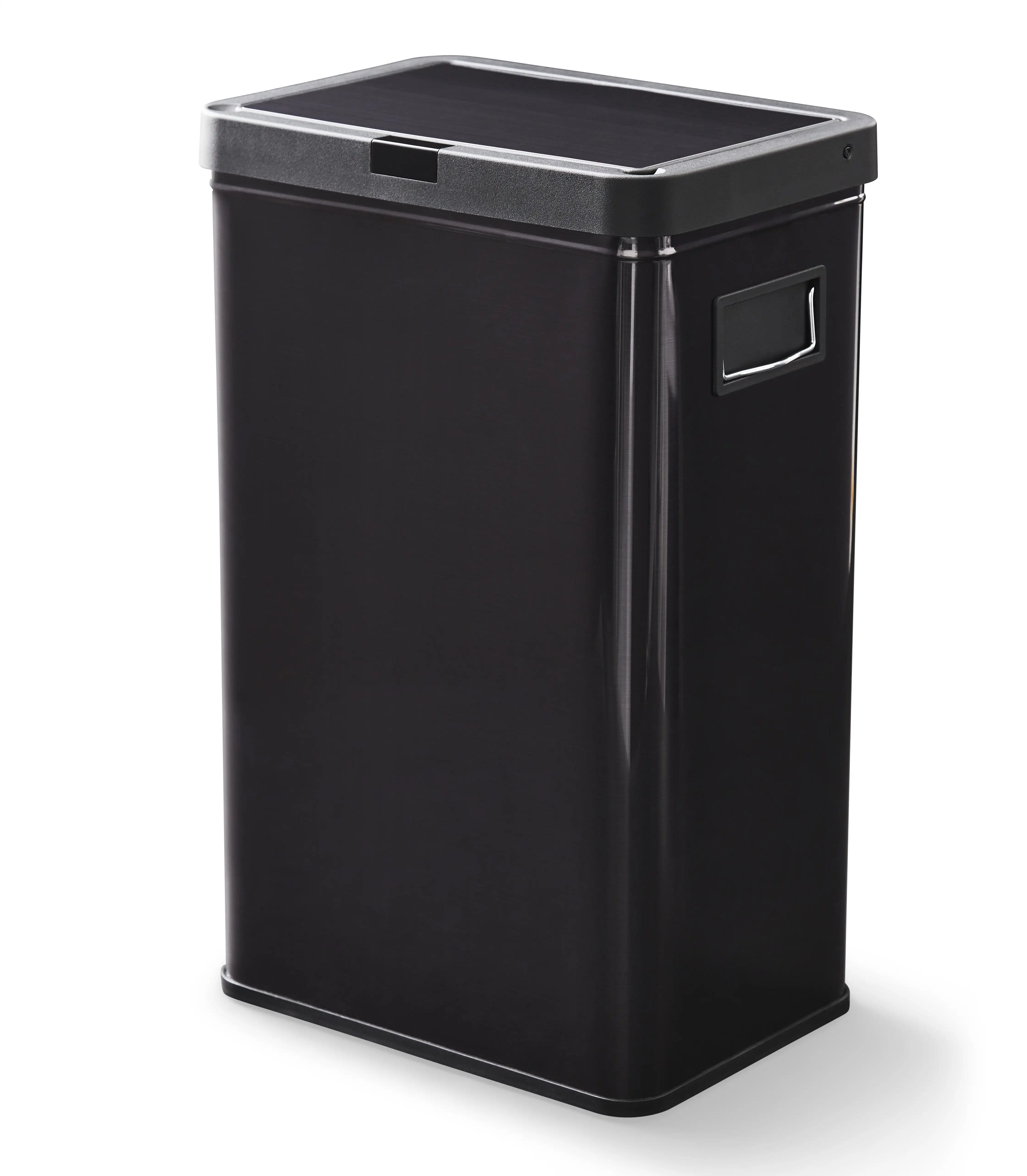 

Better Homes & Gardens 13.7gal Stainless Steel Touchless Kitchen Garbage Can Black