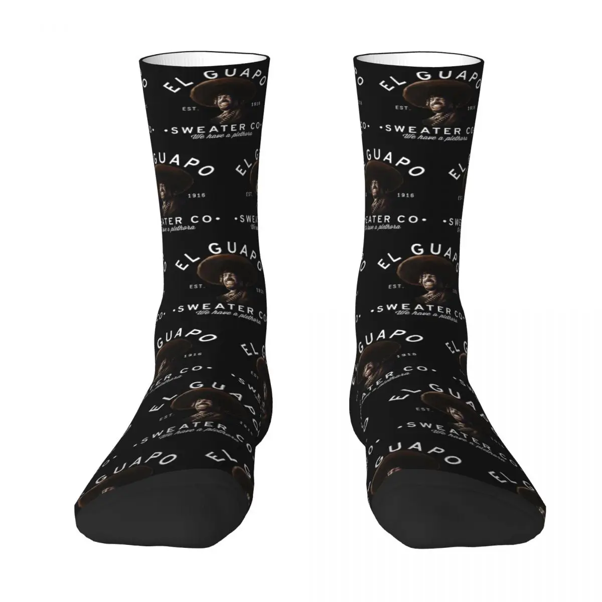 

El Guapo Sweater Co. - Est. 1916 Socks Harajuku Sweat Absorbing Stockings All Season Long Socks Accessories for Man Woman Gifts