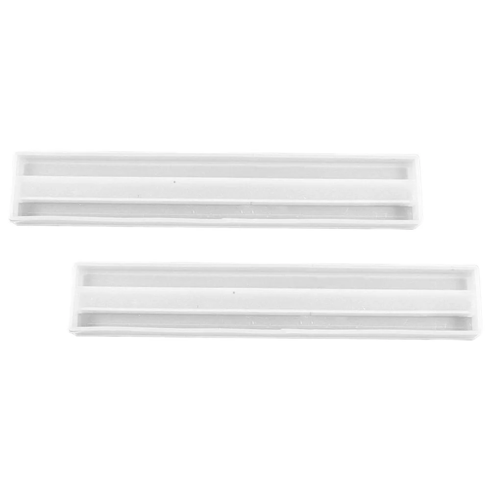 

2 Pcs Crystal Epoxy Domino Stand Silicone Mold Stencils for Crafts Molds Mahjong