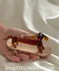 Cartoon Sausage Dog Glass Incense Seat with Holes Fragrant Insertion Plate Glass Sausage Fragrance Chopstick Holder Ornament 4