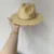 DIY New Straw Hat Punk Style Pearl Chain DIY Jazz Hat Sun Hat New Korean Letter Hat Beach Hat Men's and Women's Punk Hat Sun 9